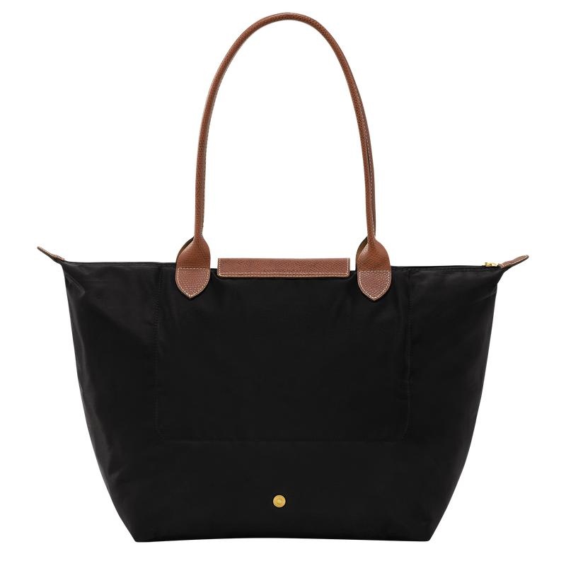 Black Women's Longchamp Le Pliage Original L Tote Bag | 4693-DHBNV