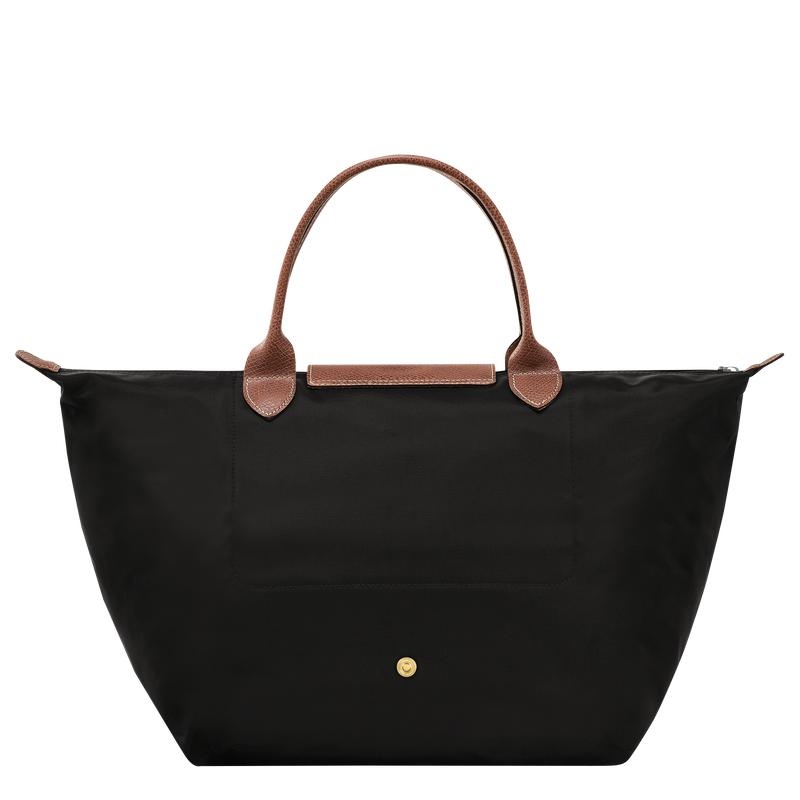 Black Women's Longchamp Le Pliage Original M Handbags | 6978-TVCEI