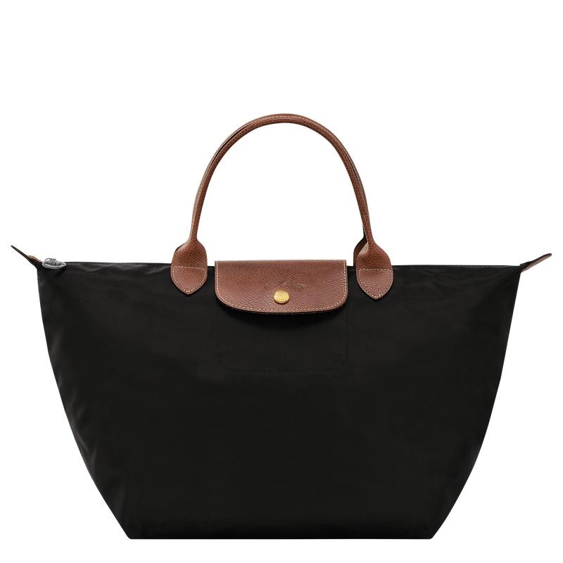 Black Women\'s Longchamp Le Pliage Original M Handbags | 6978-TVCEI