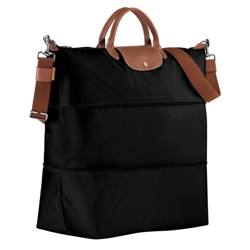 Black Women's Longchamp Le Pliage Original expandable Travel Bags | 4573-UWLVD