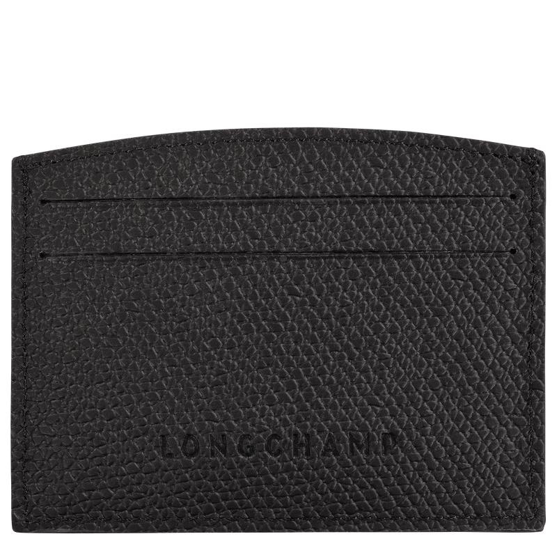 Black Women's Longchamp Roseau Cardholders | 0614-XJCAH