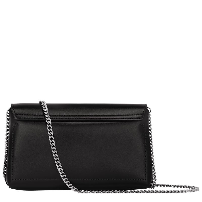 Black Women's Longchamp Roseau Clutch Purse | 5270-YCZDP