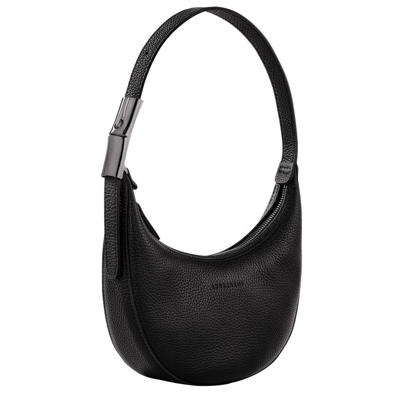 Black Women's Longchamp Roseau Essential S Hobo Bags | 5418-HALNO