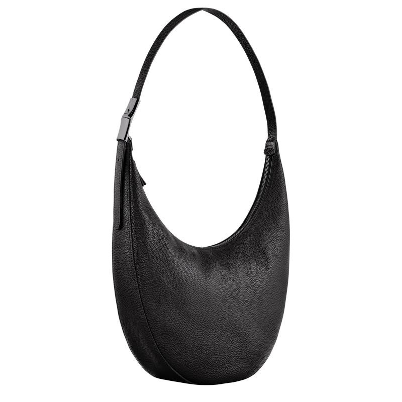 Black Women's Longchamp Roseau Essential L Crossbody Bags | 9712-YFOUX