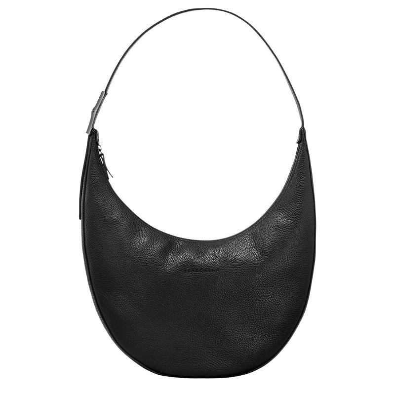 Black Women\'s Longchamp Roseau Essential L Crossbody Bags | 9712-YFOUX