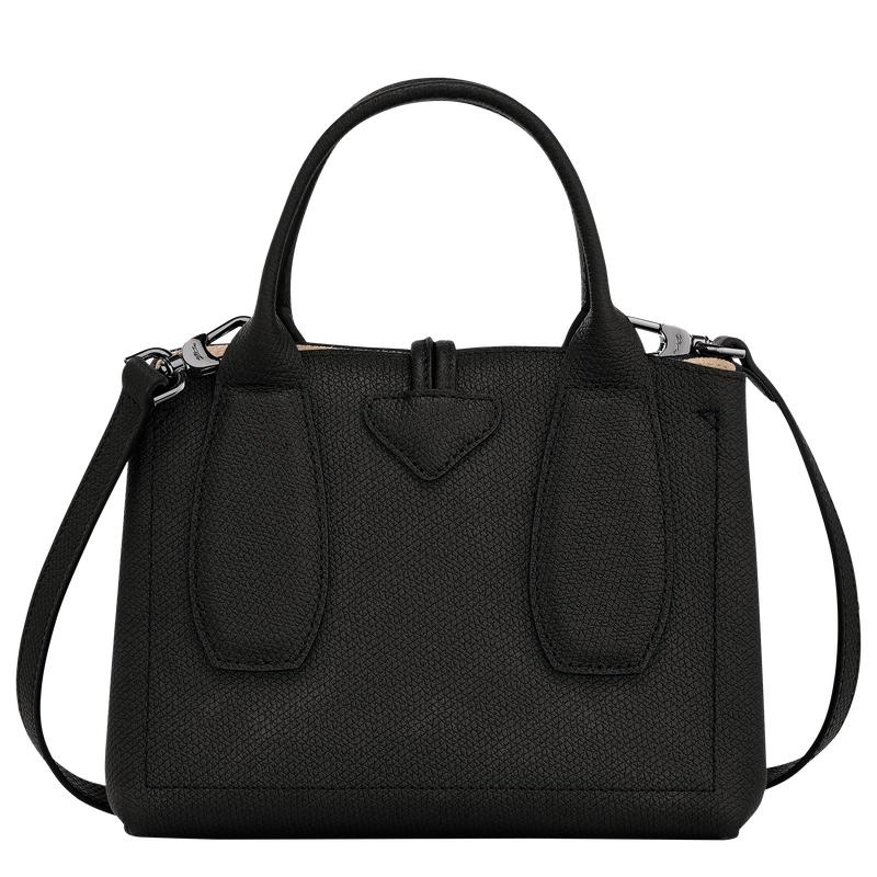 Black Women's Longchamp Roseau S Handbags | 9402-OWFRB