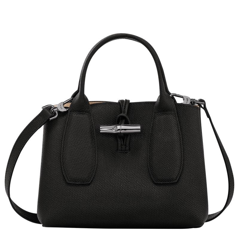 Black Women\'s Longchamp Roseau S Handbags | 9402-OWFRB