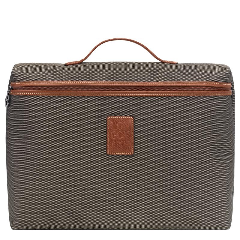 Brown Men\'s Longchamp Boxford S Briefcase | 4026-ONFBT