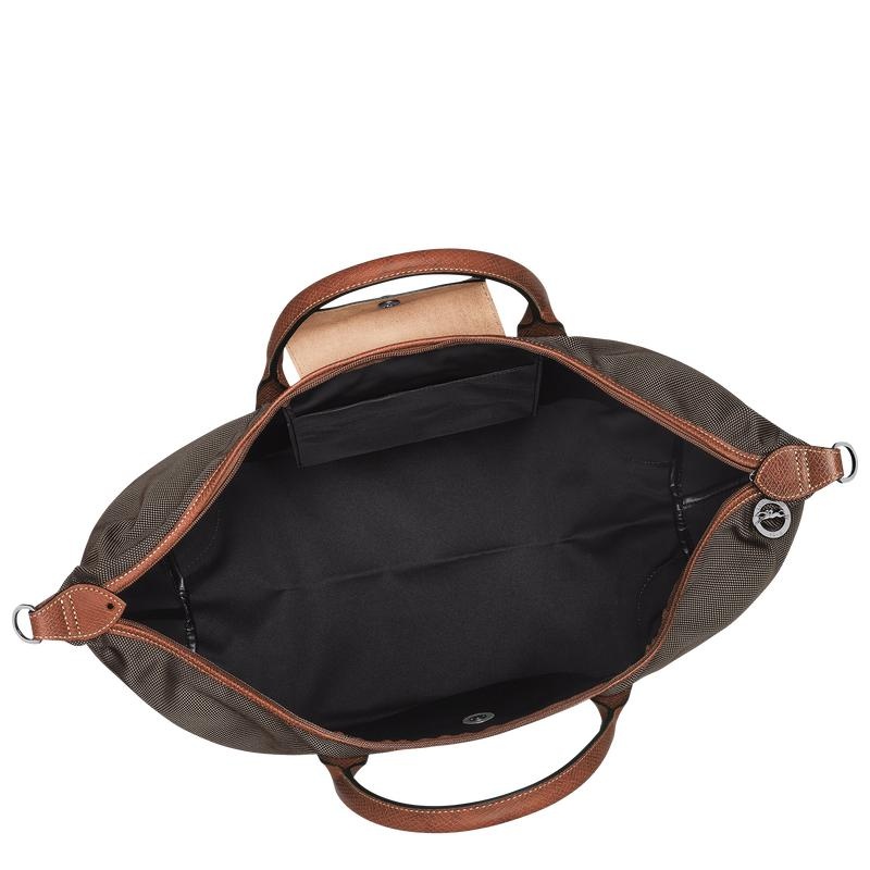 Brown Men's Longchamp Boxford S Travel Bags | 6397-MQTSA