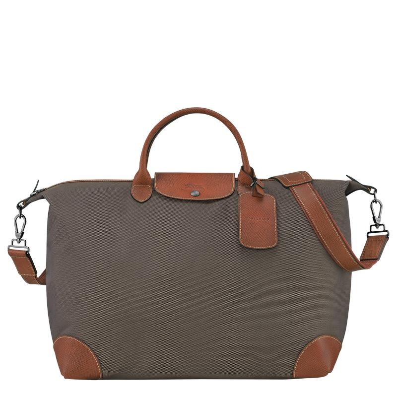 Brown Men\'s Longchamp Boxford S Travel Bags | 6397-MQTSA