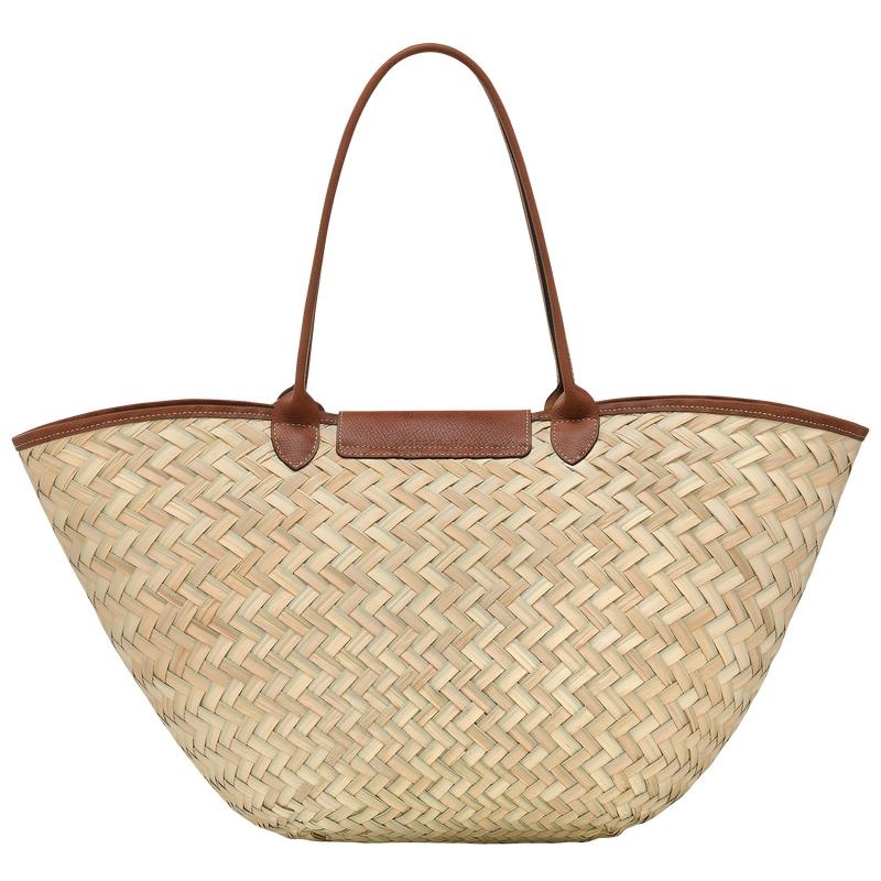 Brown Women's Longchamp Le Panier Pliage XL Basket Bag | 5910-DNHMY