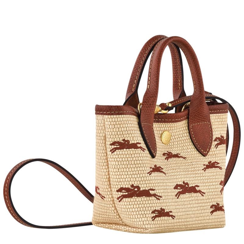 Brown Women's Longchamp Le Panier Pliage XS Basket Bag | 3450-HVFPC