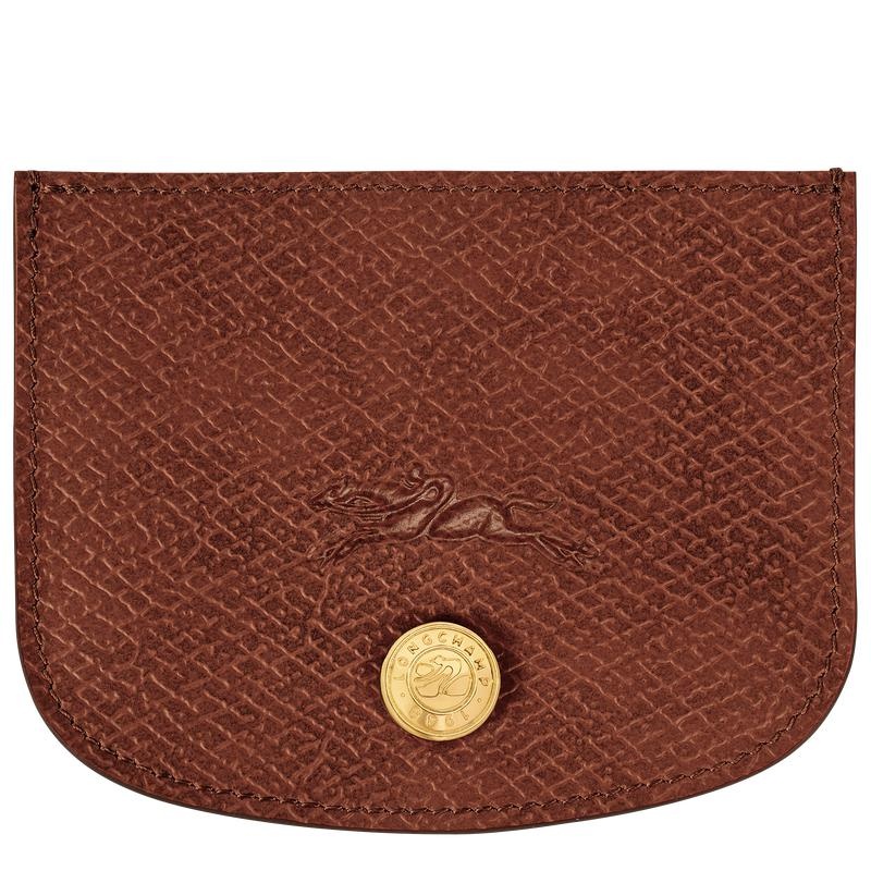 Brown Women\'s Longchamp Épure Cardholders | 8610-IYMAC