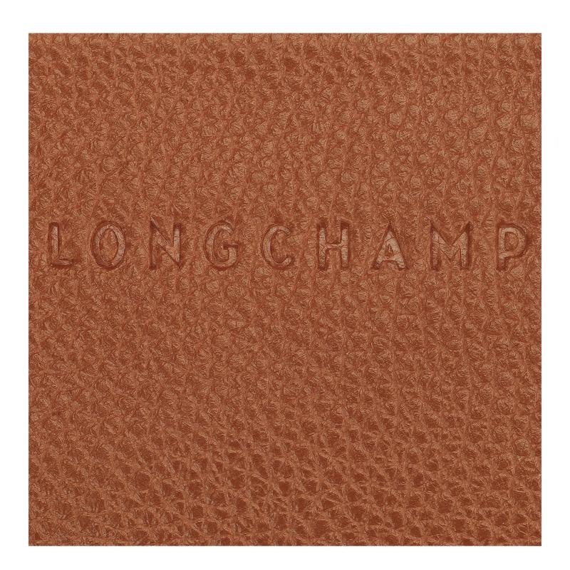 Caramel Brown Men's Longchamp Le Foulonné Cardholders | 3702-NKQSZ