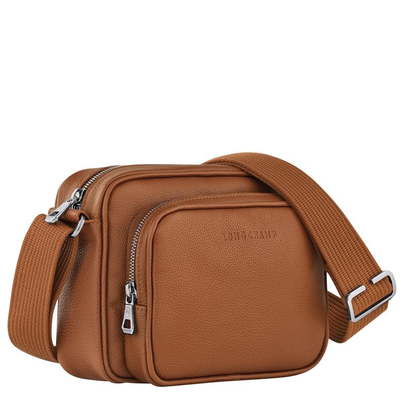 Caramel Brown Men's Longchamp Le Foulonné S Camera Bag | 3862-XLUZA