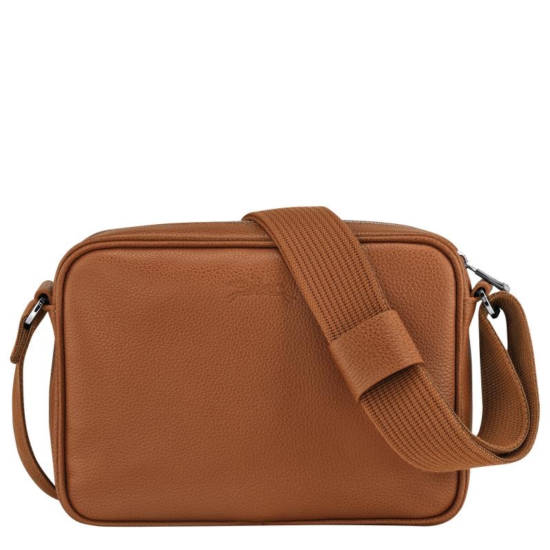 Caramel Brown Men's Longchamp Le Foulonné S Camera Bag | 3862-XLUZA