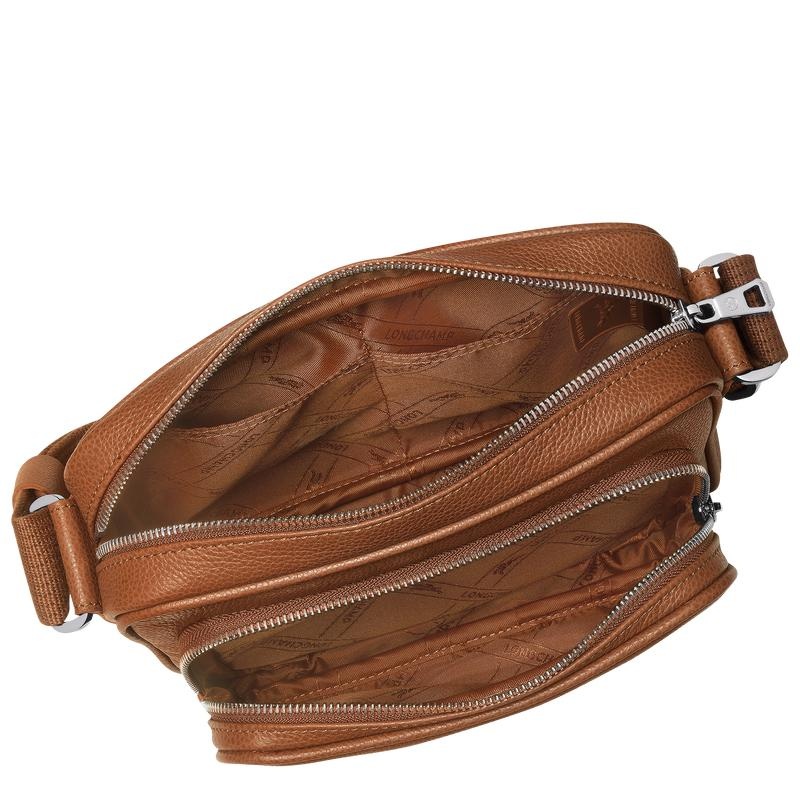 Caramel Brown Men's Longchamp Le Foulonné S Camera Bag | 3862-XLUZA