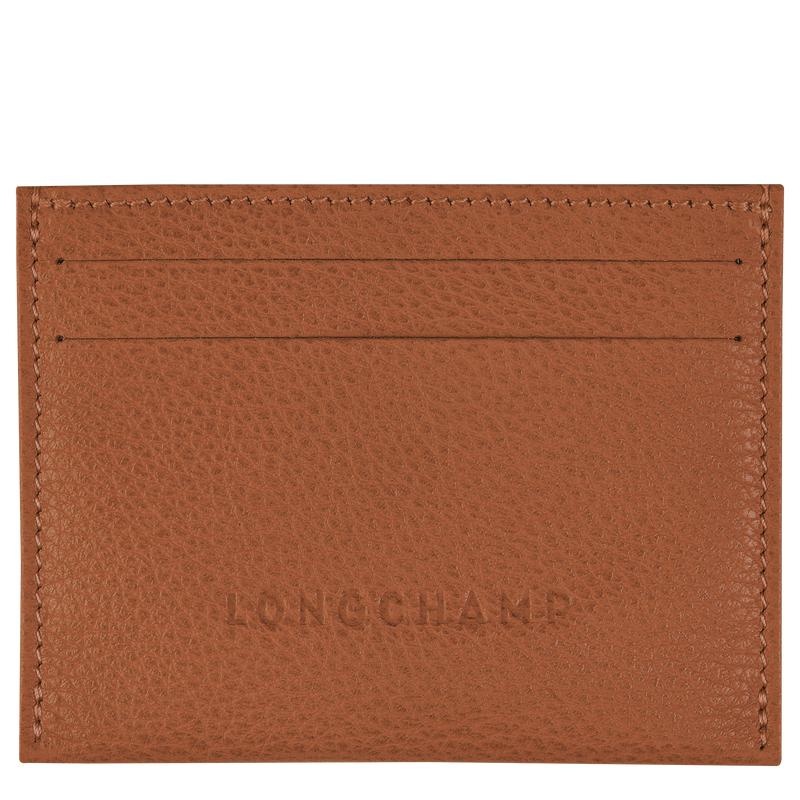 Caramel Brown Women\'s Longchamp Le Foulonné Cardholders | 2195-TBLYA