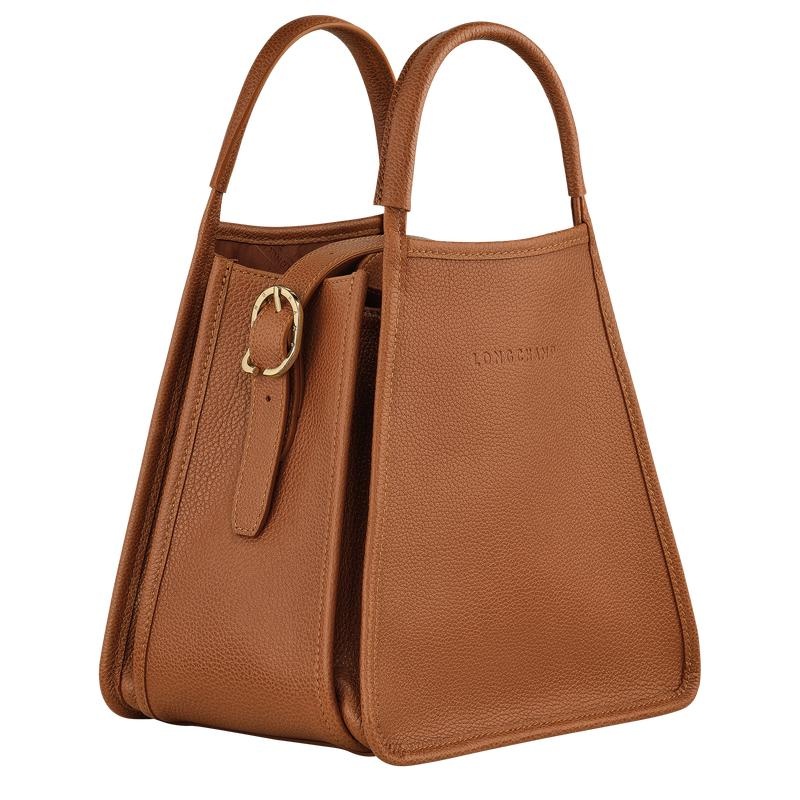 Caramel Brown Women's Longchamp Le Foulonné S Handbags | 5498-YVUJO