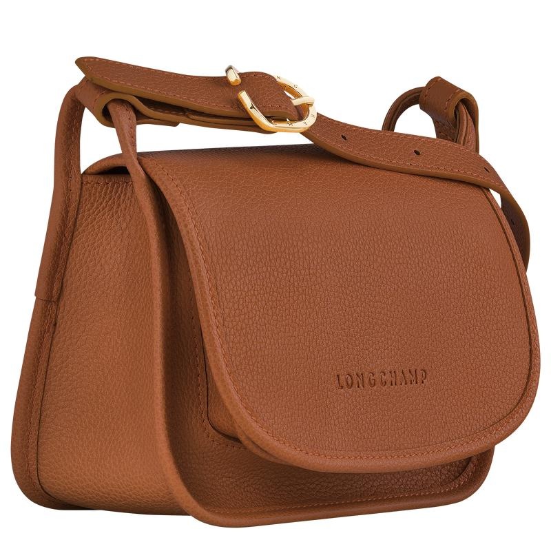 Caramel Brown Women's Longchamp Le Foulonné S Crossbody Bags | 1985-ITQOS