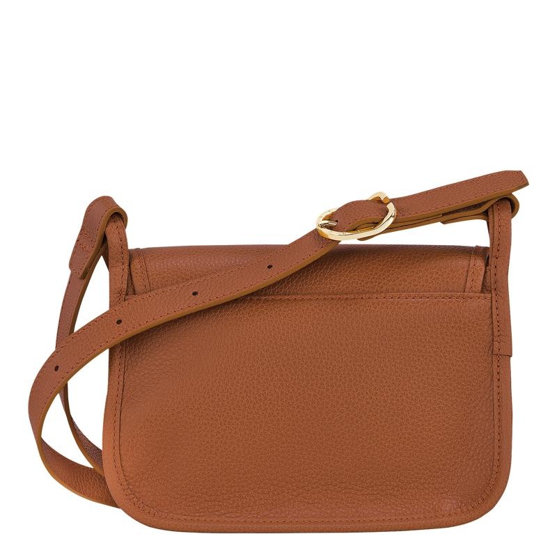 Caramel Brown Women's Longchamp Le Foulonné S Crossbody Bags | 1985-ITQOS