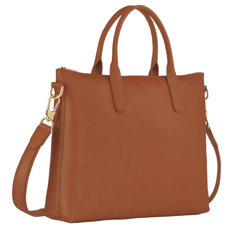 Caramel Brown Women's Longchamp Le Foulonné S Briefcase | 3794-OCYPG