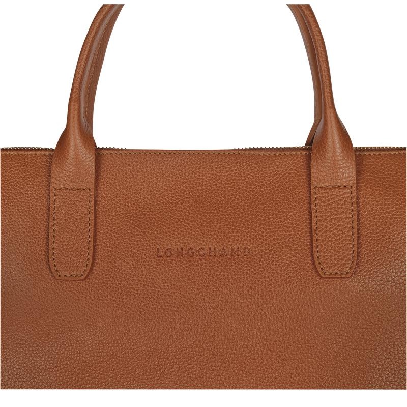 Caramel Brown Women's Longchamp Le Foulonné S Briefcase | 3794-OCYPG