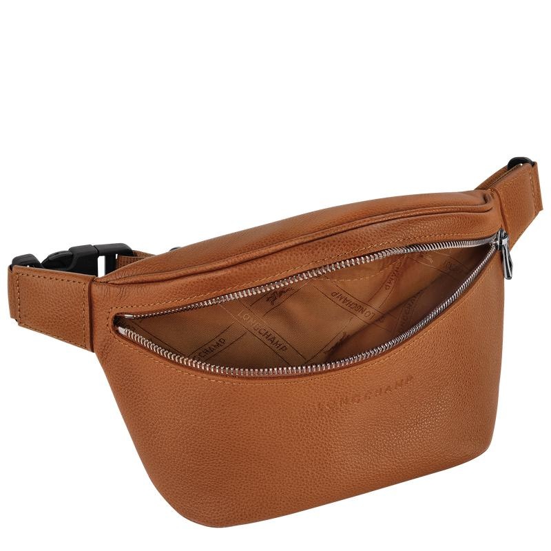 Caramel Brown Women's Longchamp Le Foulonné M Belt Bags | 0374-WAMYV