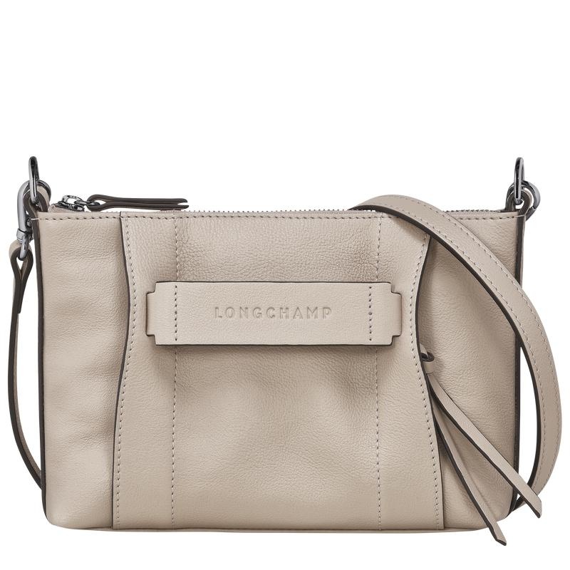 Clay Grey Women\'s Longchamp 3D S Crossbody Bags | 9531-QNHIM