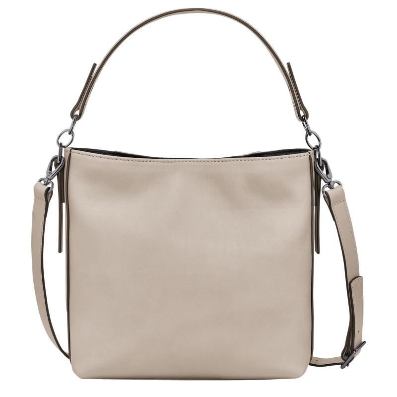 Clay Grey Women's Longchamp 3D S Crossbody Bags | 9721-FOMVP