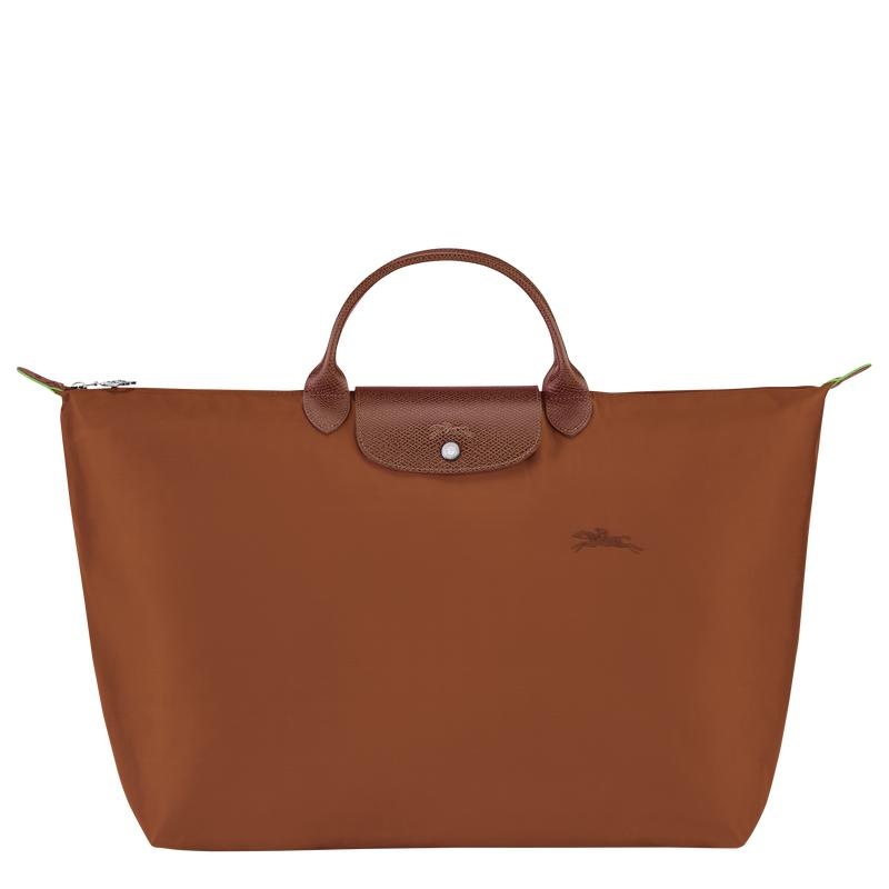 Cognac Brown Men\'s Longchamp Le Pliage Green S Travel Bags | 1793-WNJEC