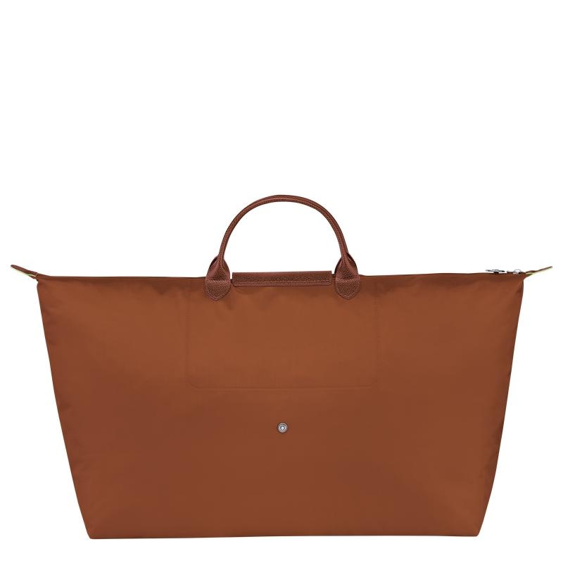 Cognac Brown Men's Longchamp Le Pliage Green M Travel Bags | 4205-DUOKY