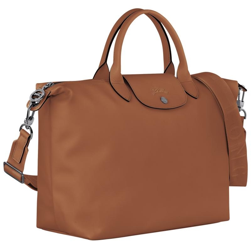 Cognac Brown Men's Longchamp Le Pliage Xtra L Handbags | 8951-EUQFW