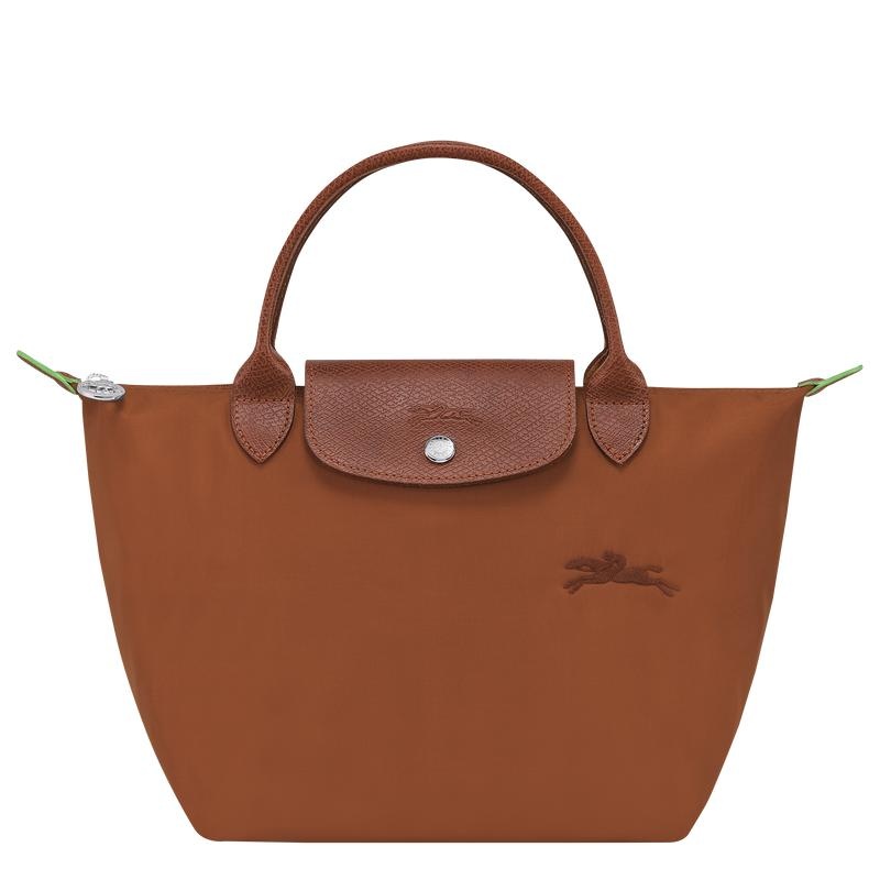 Cognac Brown Women\'s Longchamp Le Pliage Green S Handbags | 9504-IVSNB