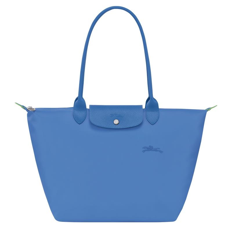 Cornflower Blue Women\'s Longchamp Le Pliage Green L Tote Bag | 1968-ESWRM