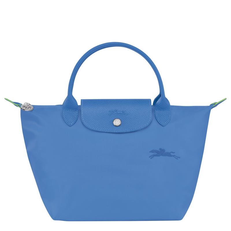 Cornflower Blue Women\'s Longchamp Le Pliage Green S Handbags | 1793-NCAHB