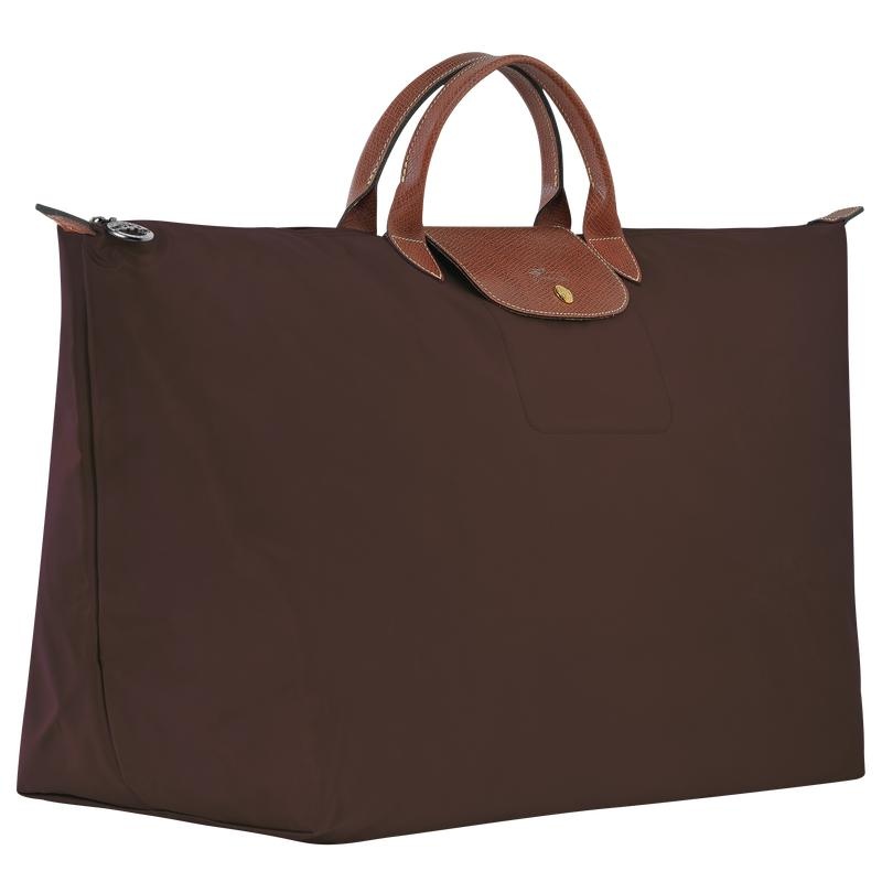 Ebony Brown Men's Longchamp Le Pliage Original M Travel Bags | 0318-OFCIV