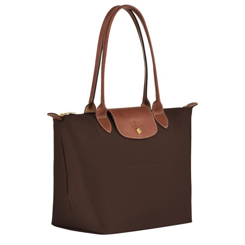 Ebony Brown Women's Longchamp Le Pliage Original M Tote Bag | 5413-EQFMB