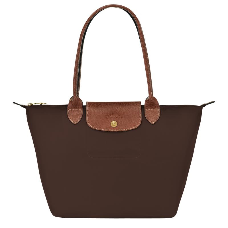 Ebony Brown Women\'s Longchamp Le Pliage Original M Tote Bag | 5413-EQFMB