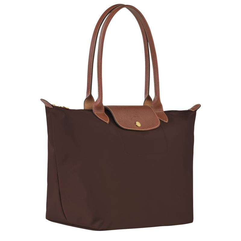 Ebony Brown Women's Longchamp Le Pliage Original L Tote Bag | 7165-JRTHA