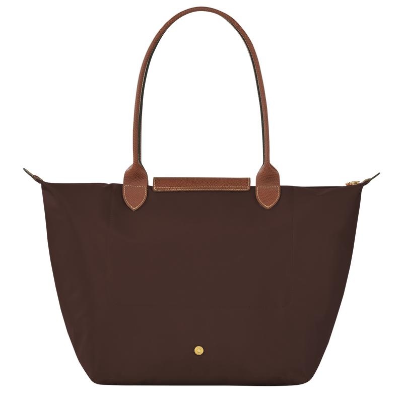 Ebony Brown Women's Longchamp Le Pliage Original L Tote Bag | 7165-JRTHA