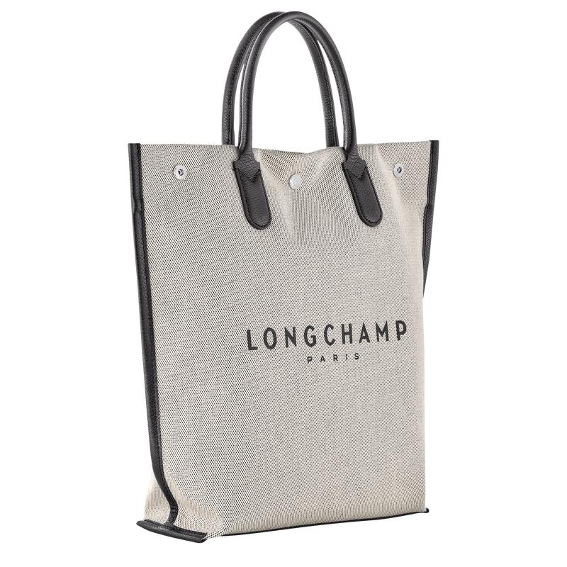 Ecru White Men's Longchamp Essential M Tote Bag | 9015-RACGM