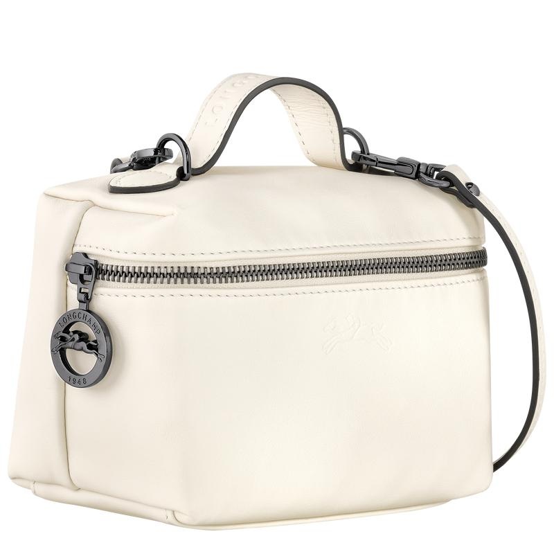 Ecru White Women's Longchamp Le Pliage Xtra XS Vanity Crossbody Bags | 1527-YXZFO