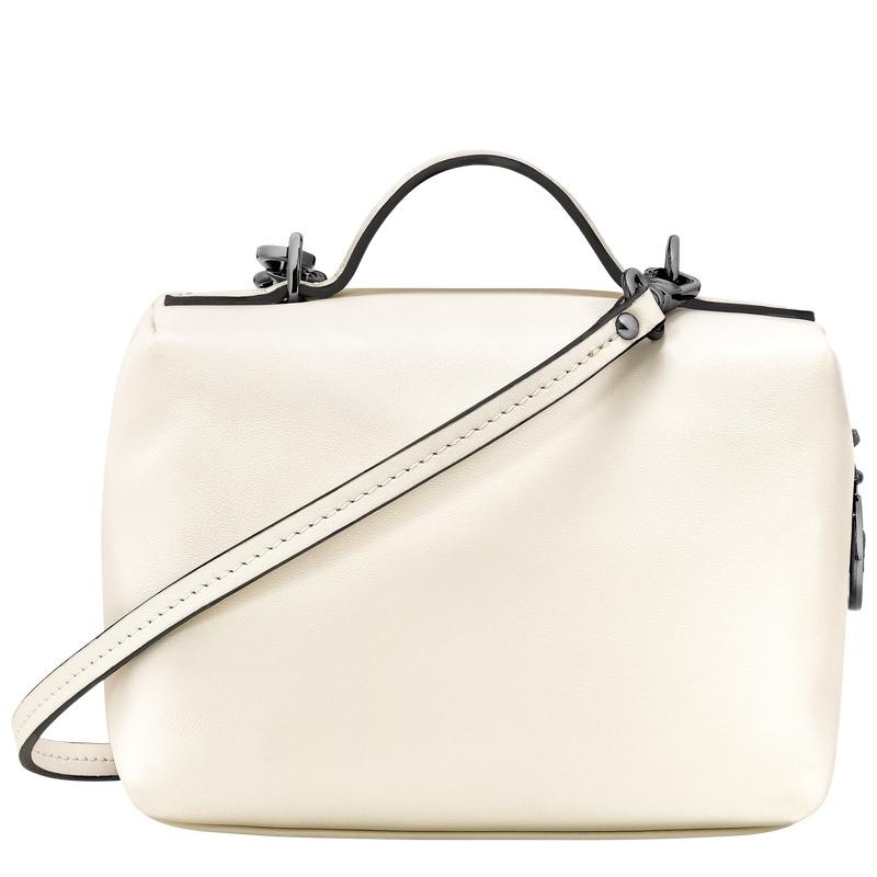 Ecru White Women's Longchamp Le Pliage Xtra XS Vanity Crossbody Bags | 1527-YXZFO