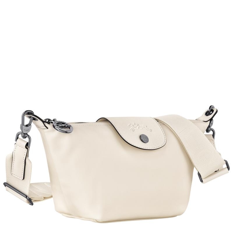 Ecru White Women's Longchamp Le Pliage Xtra XS Crossbody Bags | 2817-BDNHC