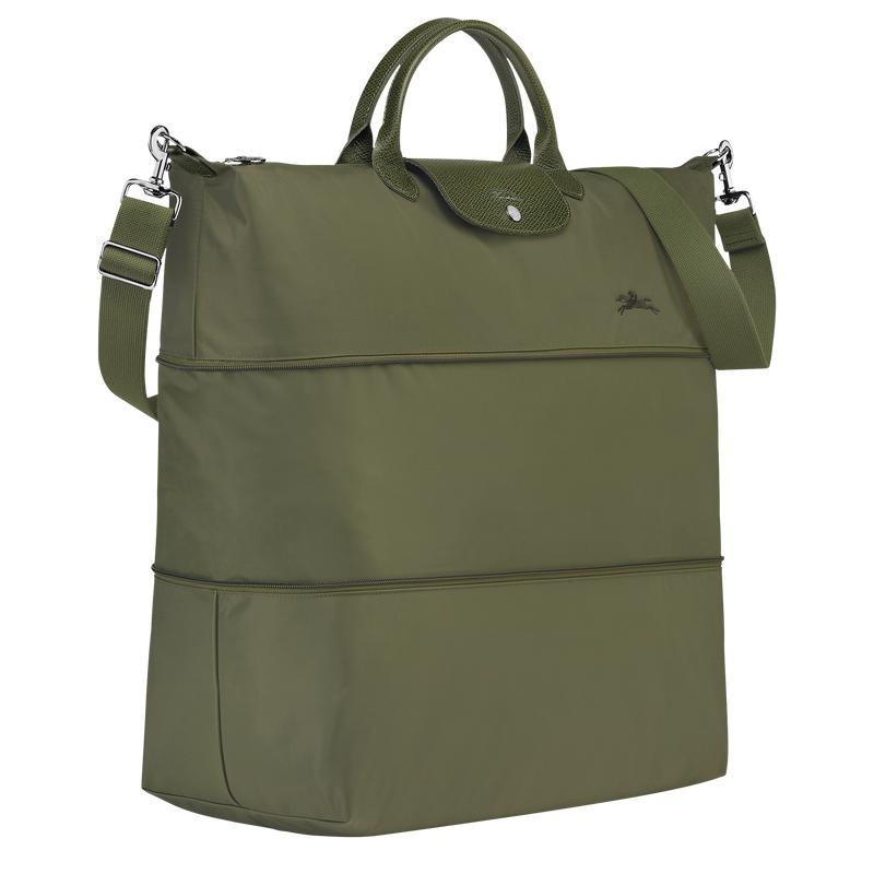 Forest Green Men's Longchamp Le Pliage Green expandable Travel Bags | 9705-ACFWL