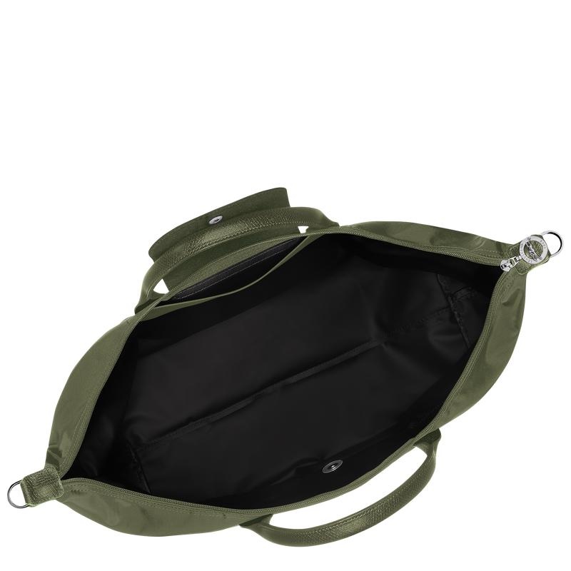 Forest Green Men's Longchamp Le Pliage Green expandable Travel Bags | 9705-ACFWL