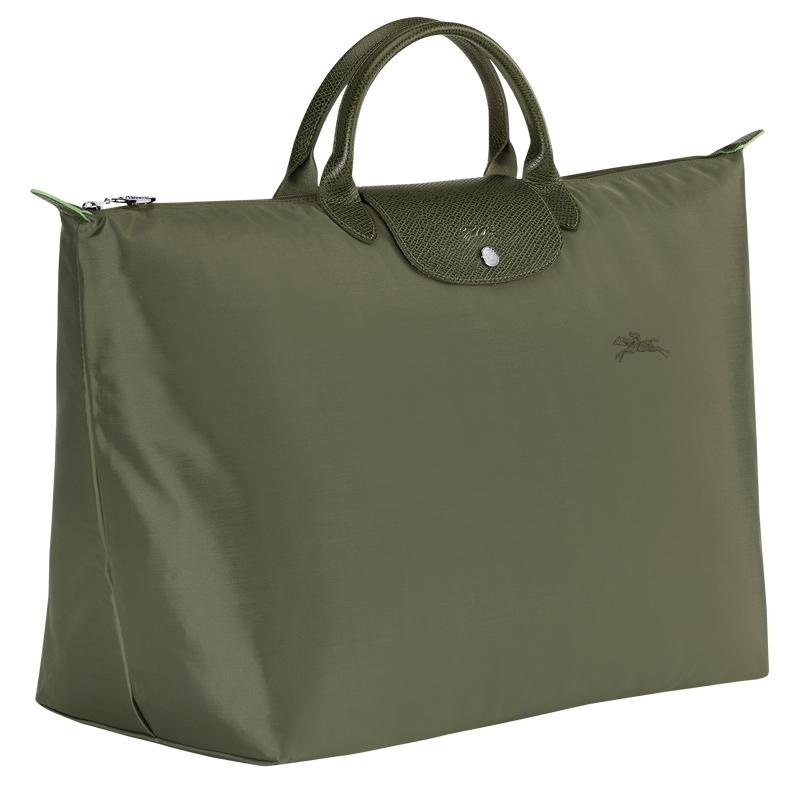 Forest Green Men's Longchamp Le Pliage Green S Travel Bags | 5917-TJSUR