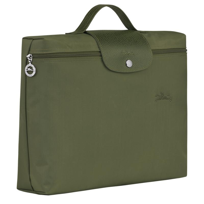 Forest Green Men's Longchamp Le Pliage Green S Briefcase | 9751-BMIAR