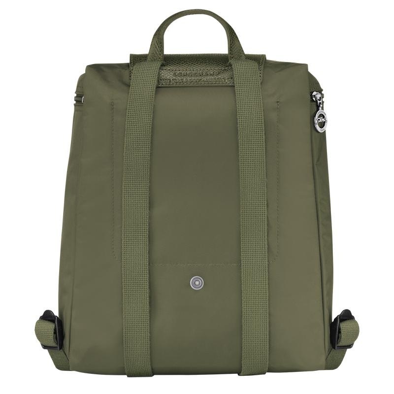 Forest Green Men's Longchamp Le Pliage Green M Backpacks | 7568-JZWOH